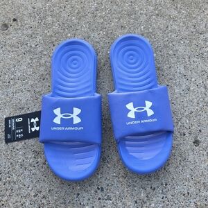 Under Armour Purple Slide Sandals Women Size 9